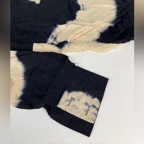 Oversized Tie Dye Dip Back Shirt Dress - Picture 3 of 3